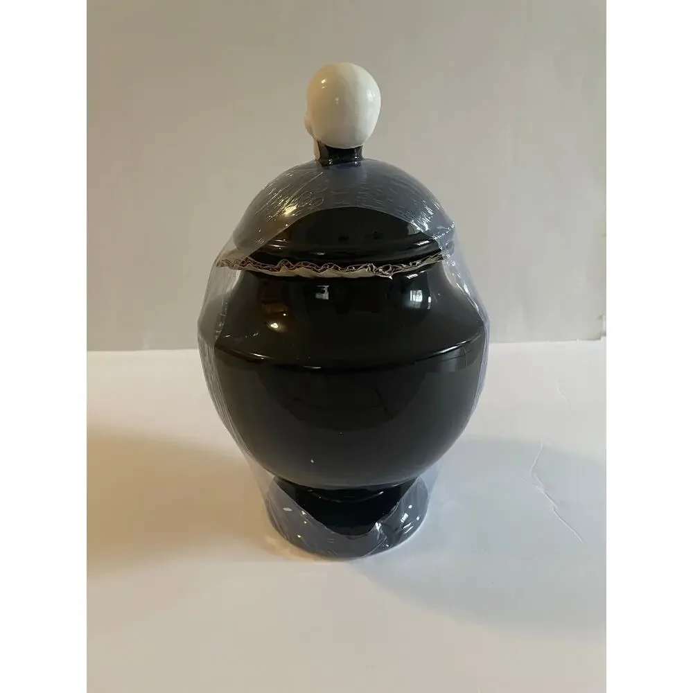 Target by Hyde‎ & EEK Trick or Treat Black Skeleton Head Ceramic Cookie Jar